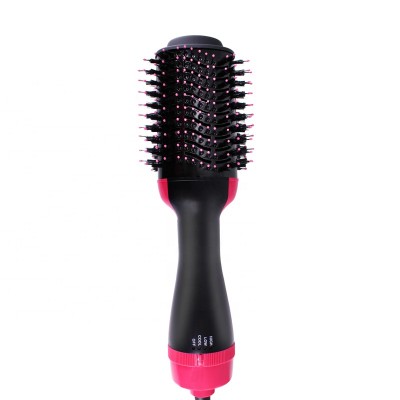 2021 Best Seller 1000W Household Rotating Hairdryer Comb Straightener And Curler 2 In 1 Hair Styling One Step Hair dryer brush