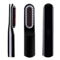 Multifunctional Rechargeable Hair Straightening Heat Brush Beard Straightening Comb