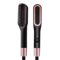 2 in 1hair straightener comb hair brush hair curler professional electric curling iron hair style flat iron Fast